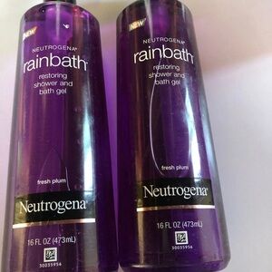 2 Neutrogena Rainbath restoring shower and bath gel fresh plum